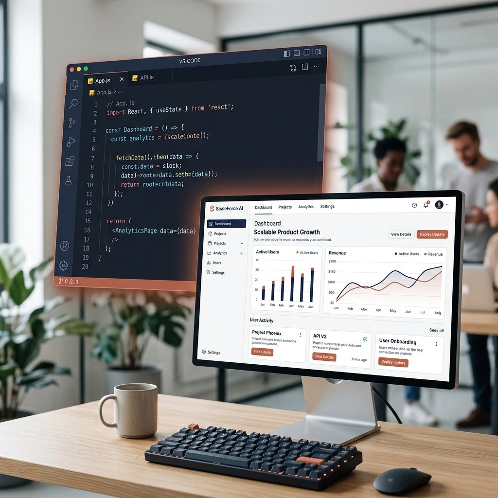 SaaS Development Mockup
